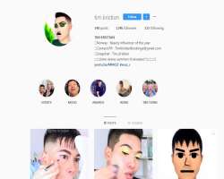 He is also active on Instagram and posts his make up routines and sponsorships there. The makeup artist has garnered more than 70,000 followers.